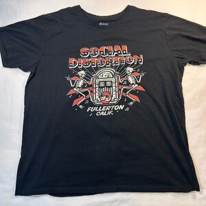 Social Distortion Jukebox Skelly T-Shirt Unisex Size XL 100% Cotton